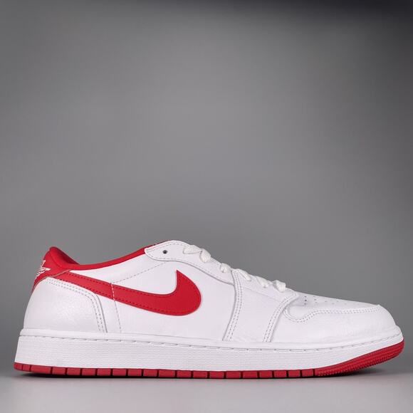 Nike Air Jordan 1 Low Retro OG Men 13 White University Red Basketball CZ0790-161 - Picture 6 of 9